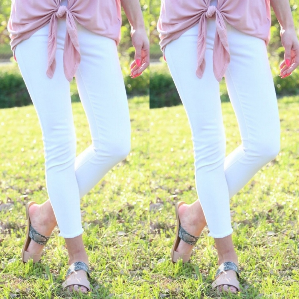 Just USA Skinny White Denim